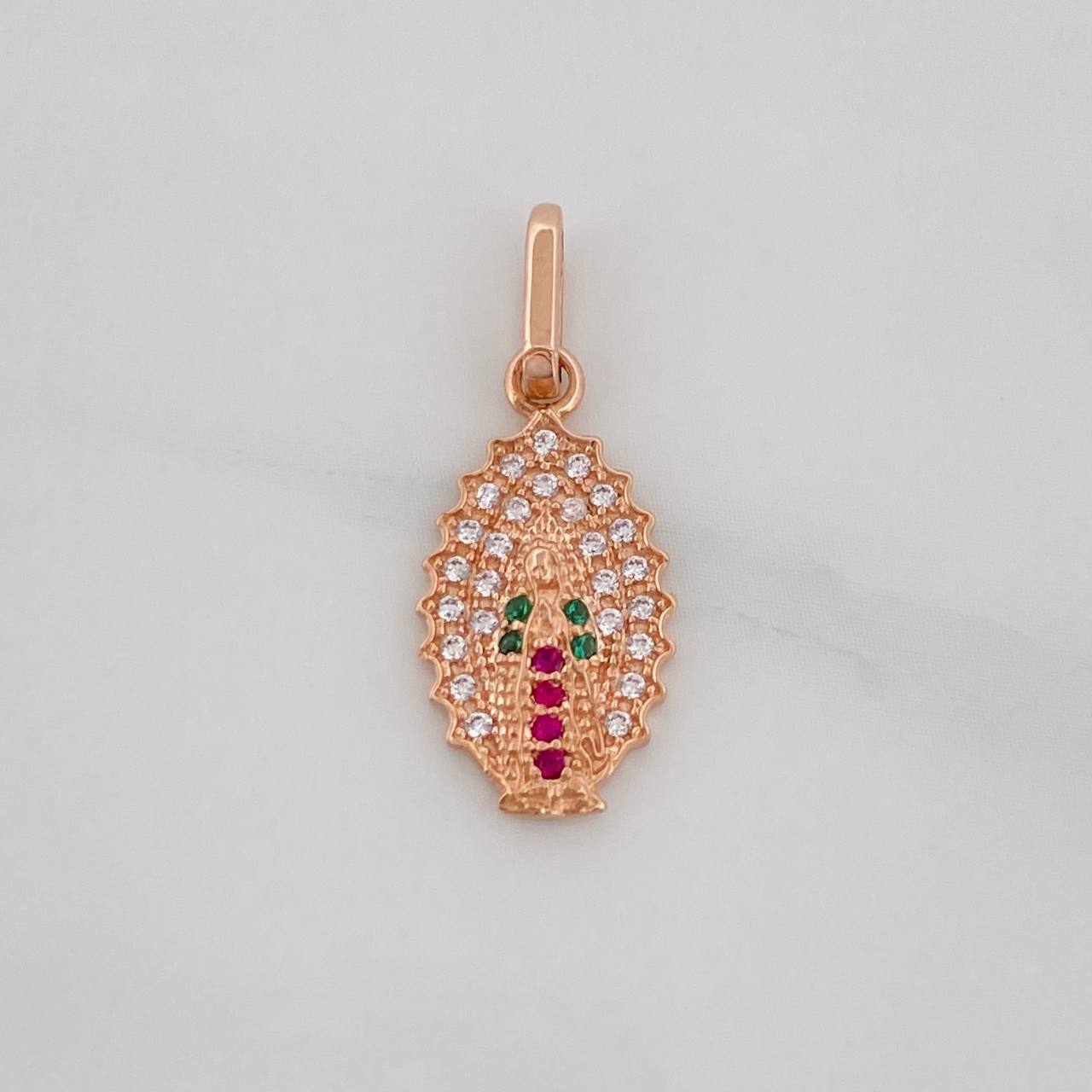 Dije Virgen de Guadalupe 1.3g / 3/4 in Oro Rosa 18K