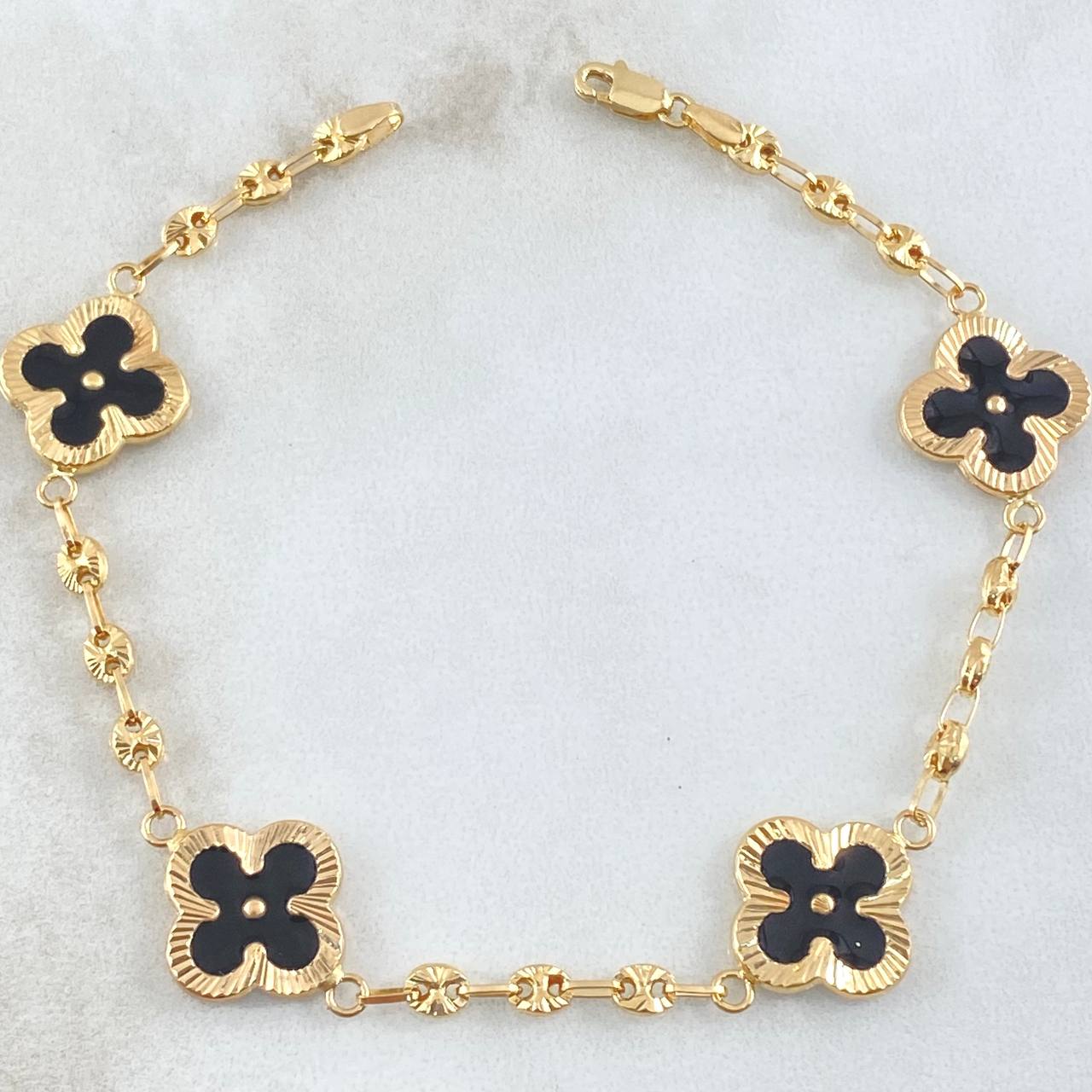 Bracelet GC Clover 5.3gr / 7.3in / 18K Gold