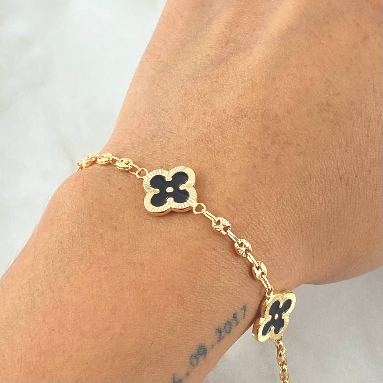 Bracelet GC Clover 5.3gr / 7.3in / 18K Gold