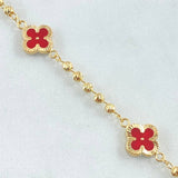 Military Clover Bracelet 4.55gr / 7.5in / 18K Gold
