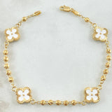 Military Clover Bracelet 4.25gr / 6.9in / 18K Gold