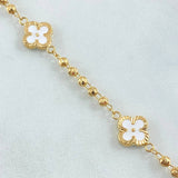 Military Clover Bracelet 4.25gr / 6.9in / 18K Gold