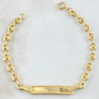 Bracelet GC Dotted Rectangular Plate 1.85gr / 14cm / 18K Gold