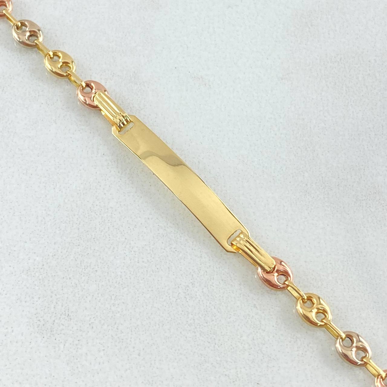Bracelet GC Rectangular Plate 1.8gr / 14cm / 18K Gold