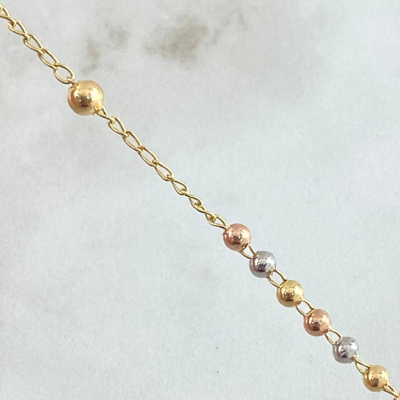 Miraculous Virgin Rosary Cross 9.1gr / 55cm / 18K Gold
