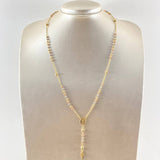 Miraculous Virgin Rosary Cross 9.1gr / 55cm / 18K Gold