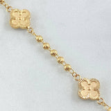 Pulso Militar Trebol 4.3gr / 18.5cm / Oro 18K