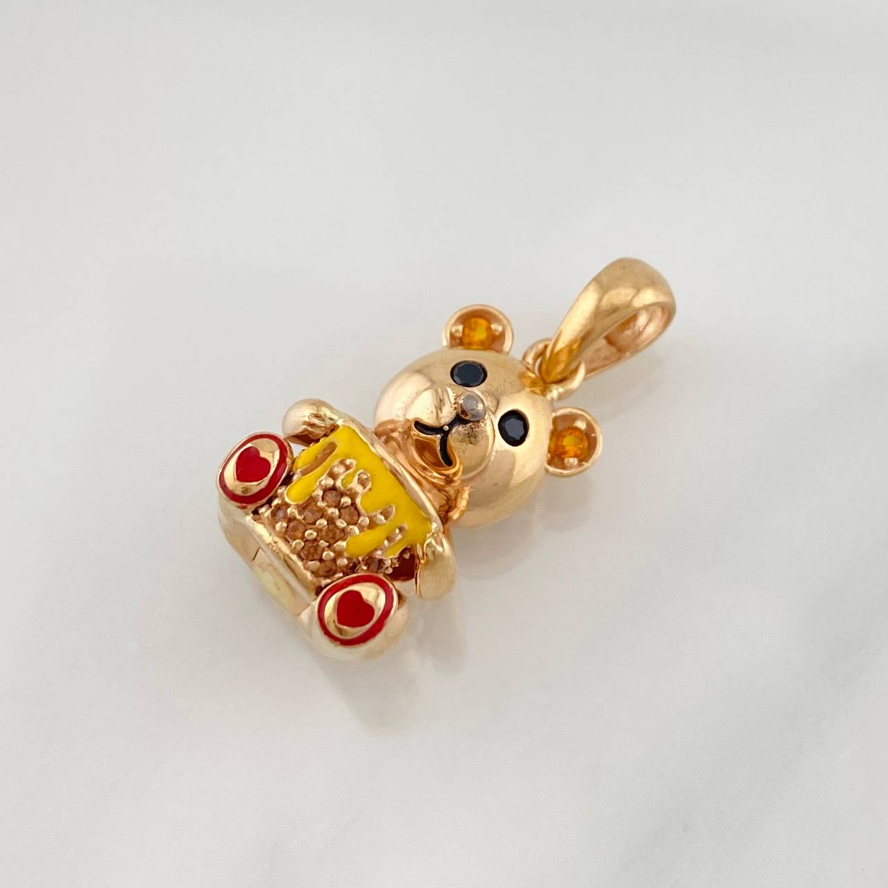 Dije Oso Tambor 6.2g / 1 in Oro Rosa 18K