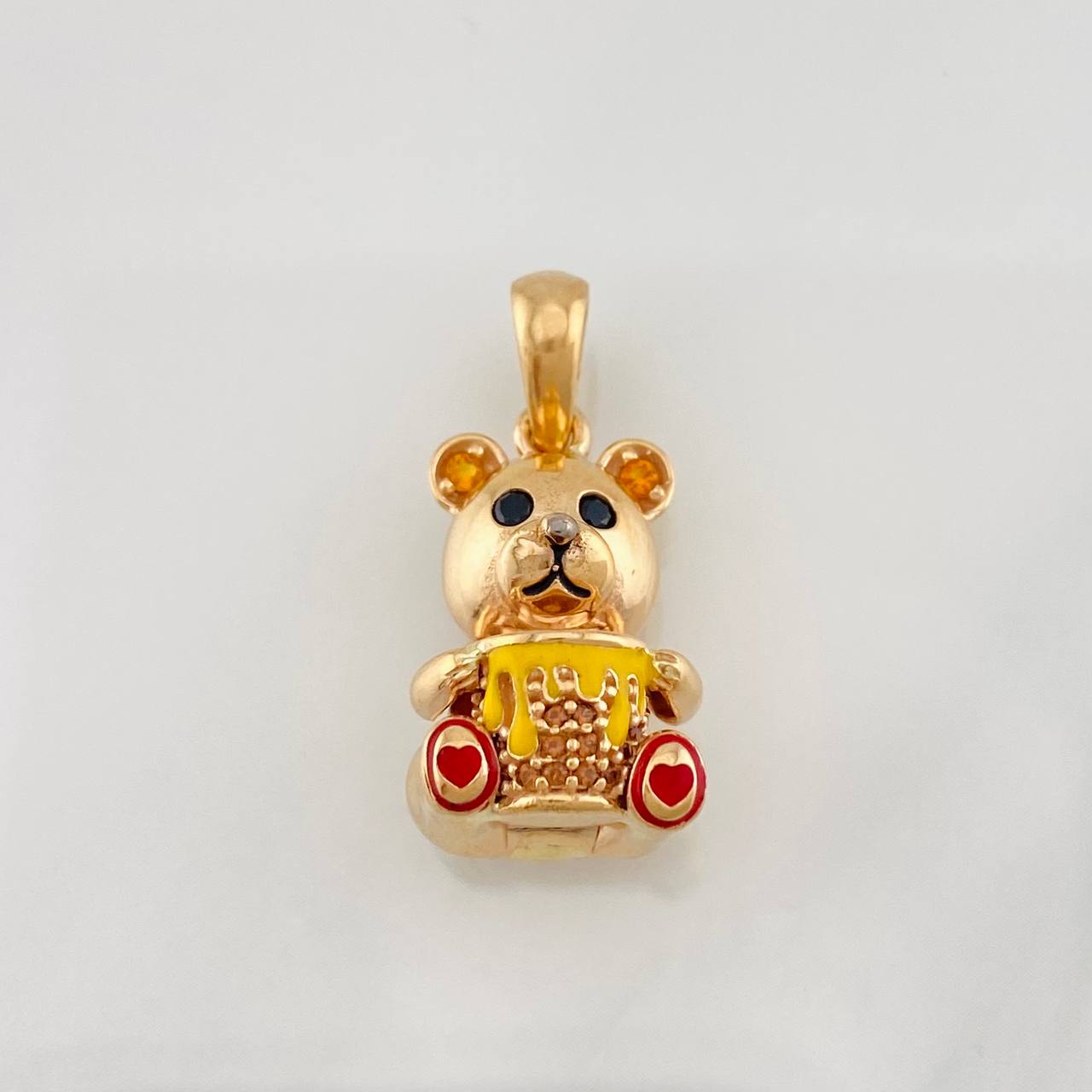 Dije Oso Tambor 6.2g / 1 in Oro Rosa 18K