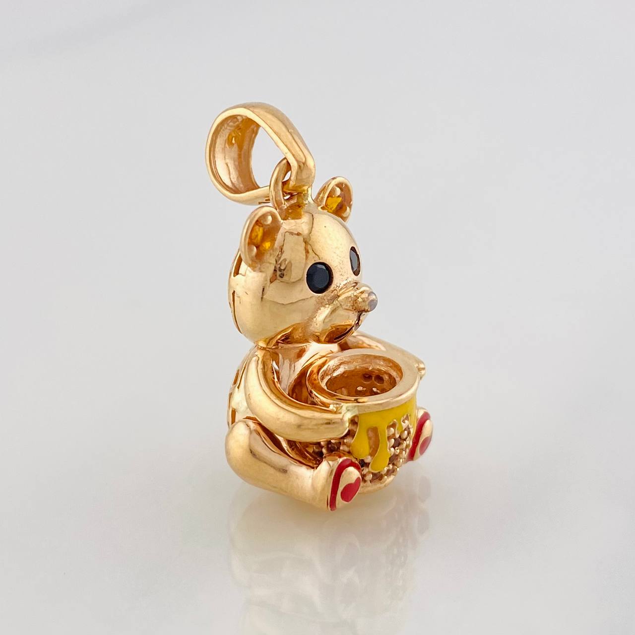 Dije Oso Tambor 6.2g / 1 in Oro Rosa 18K