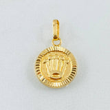 Pendant Crown Circle 1.05gr / 0.8in / 18K Gold