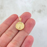 Dije Corona 1.05gr / 3/4 in / Oro Amarillo 18K