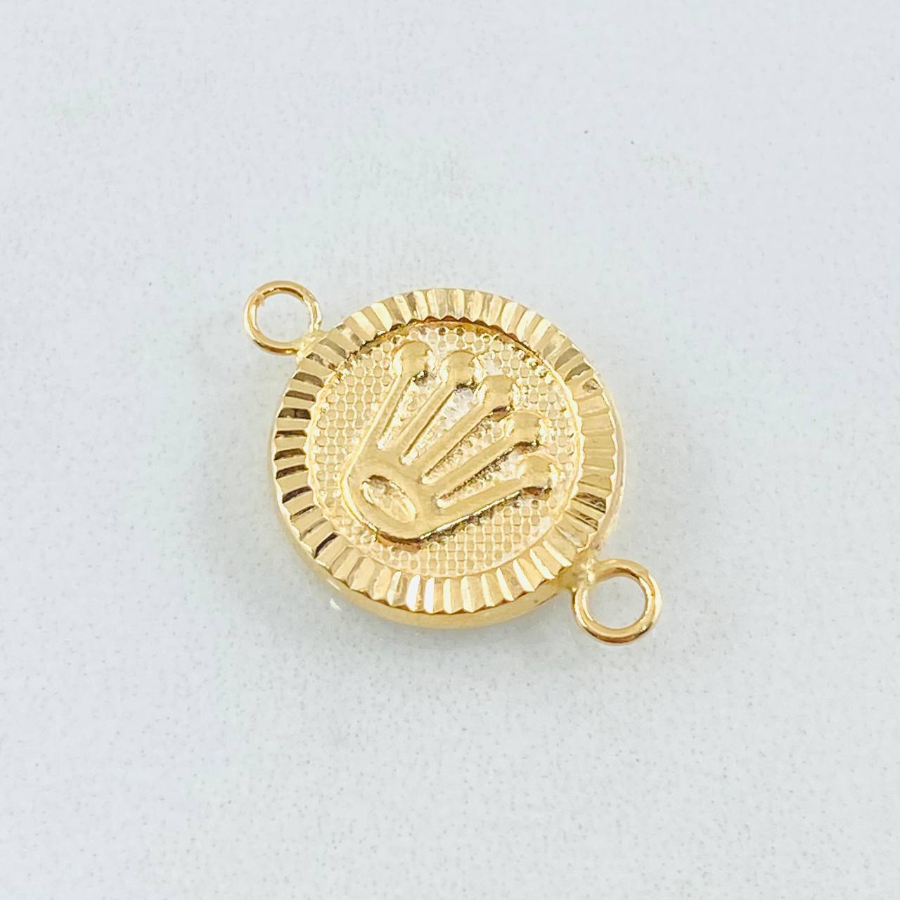 Charm Crown Circle 1.05gr / 3/4 in / 18K Gold