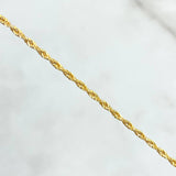 Rope Chain 0.9gr / 17 3/4 in / 18K Gold +3