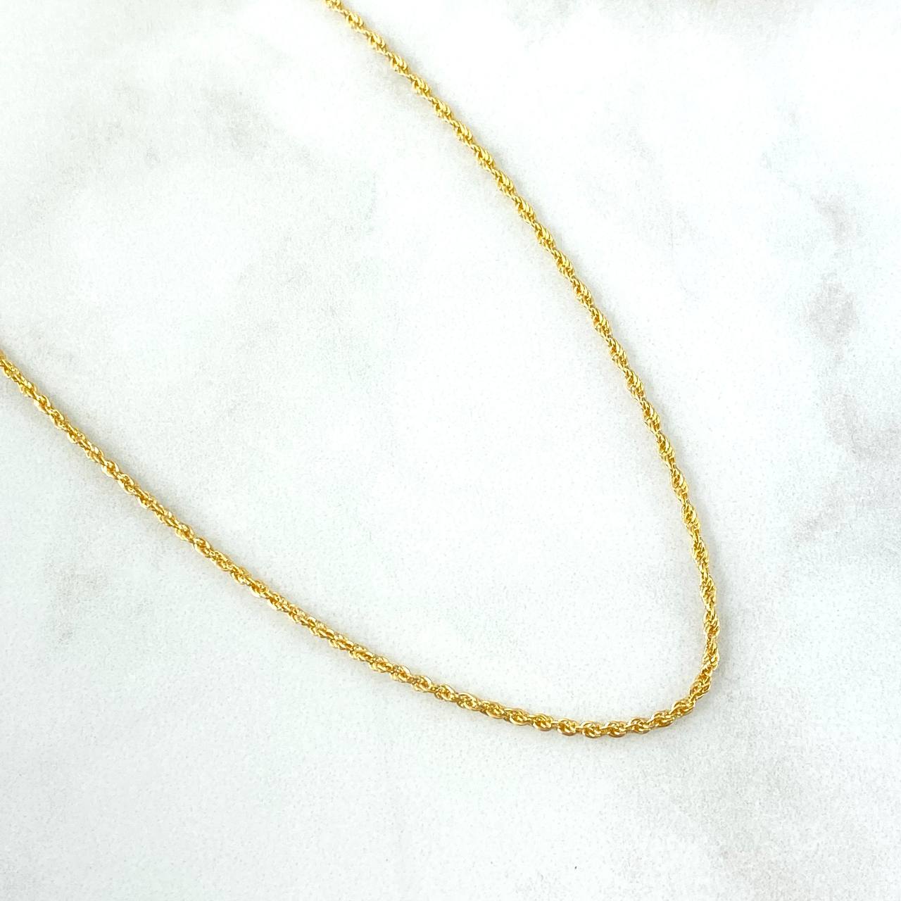 Rope Chain 1.15gr / 45cm / +3 18K Gold *