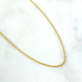 Rope Chain 0.9gr / 17 3/4 in / 18K Gold +3