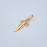 Pendant Filigree Cross 0.95gr / 18K Gold Yellow &