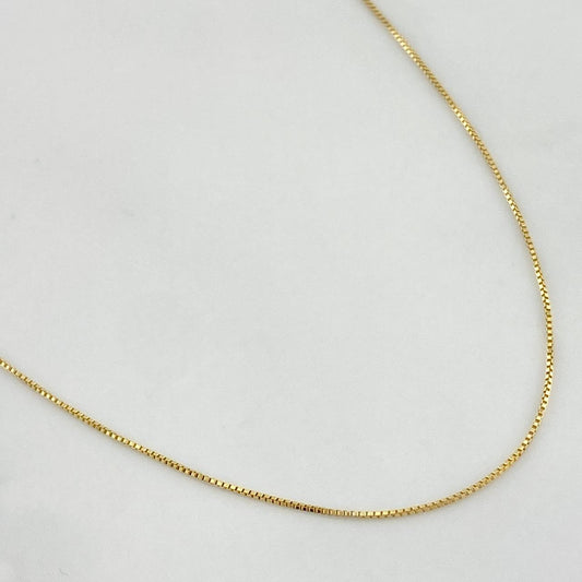 Venetian Chain 0.85 g / 17 3/4 in / 0.5 mm Yellow Gold 18K