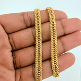 Cadena Cubana Reticulada 19gr / 23 3/4 in / 5.24mm Oro Amarillo +3 18K $