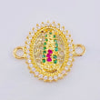 Herraje Virgen Guadalupe 1.6gr / 3/4 in / Oro Amarillo 18K *