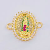 Herraje Virgen Guadalupe 1.6gr / 3/4 in / Oro Amarillo 18K *