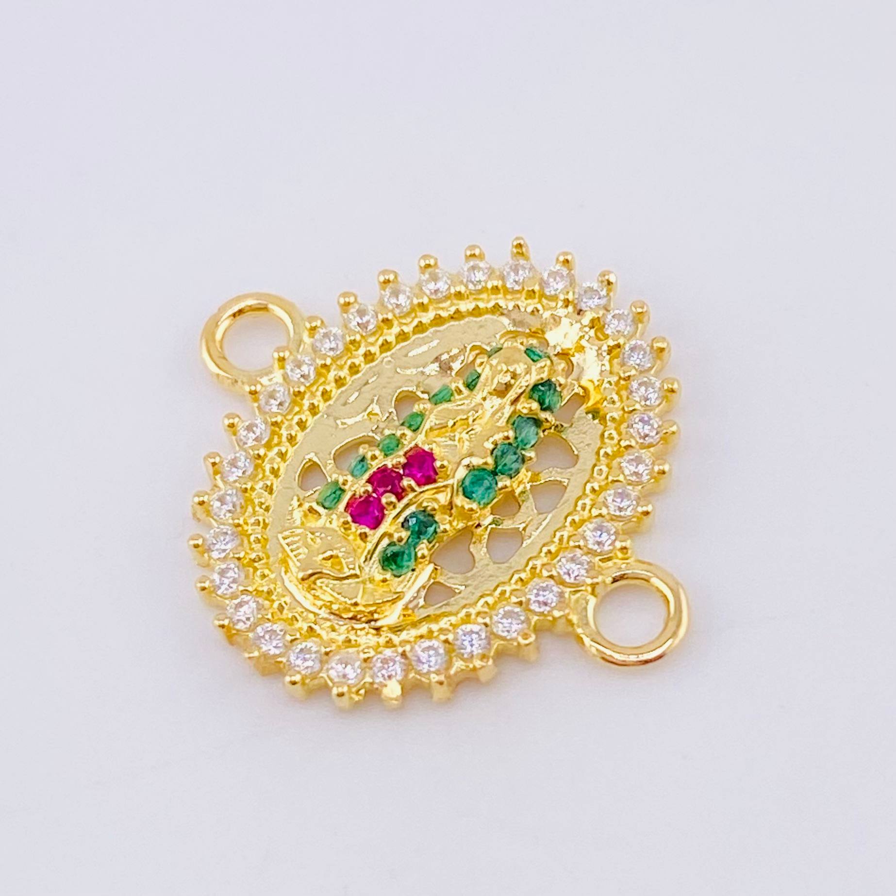 Herraje Virgen Guadalupe 1.6gr / 3/4 in / Oro Amarillo 18K *