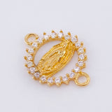 Herraje Virgen Guadalupe 0.65gr / 1/2 in / Oro Amarillo 18K *