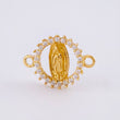 Herraje Virgen Guadalupe 0.65gr / 1/2 in / Oro Amarillo 18K *