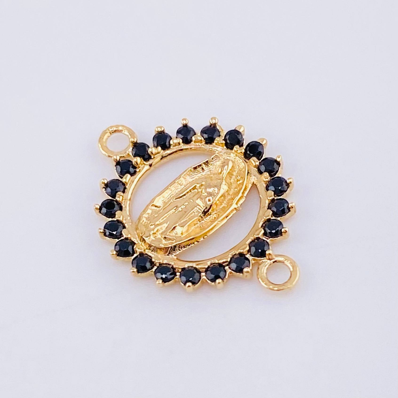 Herraje Virgen Guadalupe 0.9gr / 3/4 in / Oro Amarillo 18K *