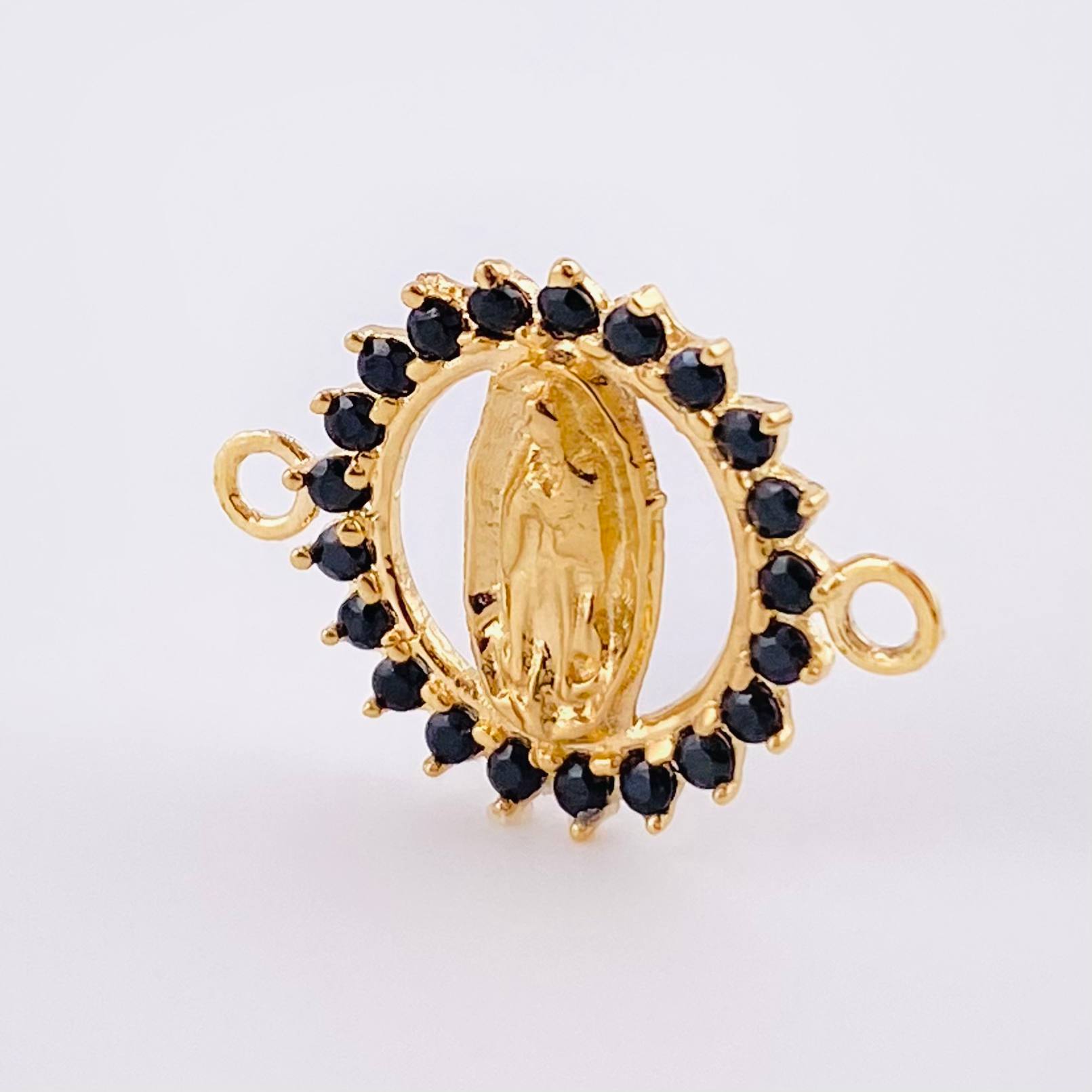 Herraje Virgen Guadalupe 0.9gr / 3/4 in / Oro Amarillo 18K *