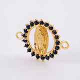 Herraje Virgen Guadalupe 0.9gr / 3/4 in / Oro Amarillo 18K *