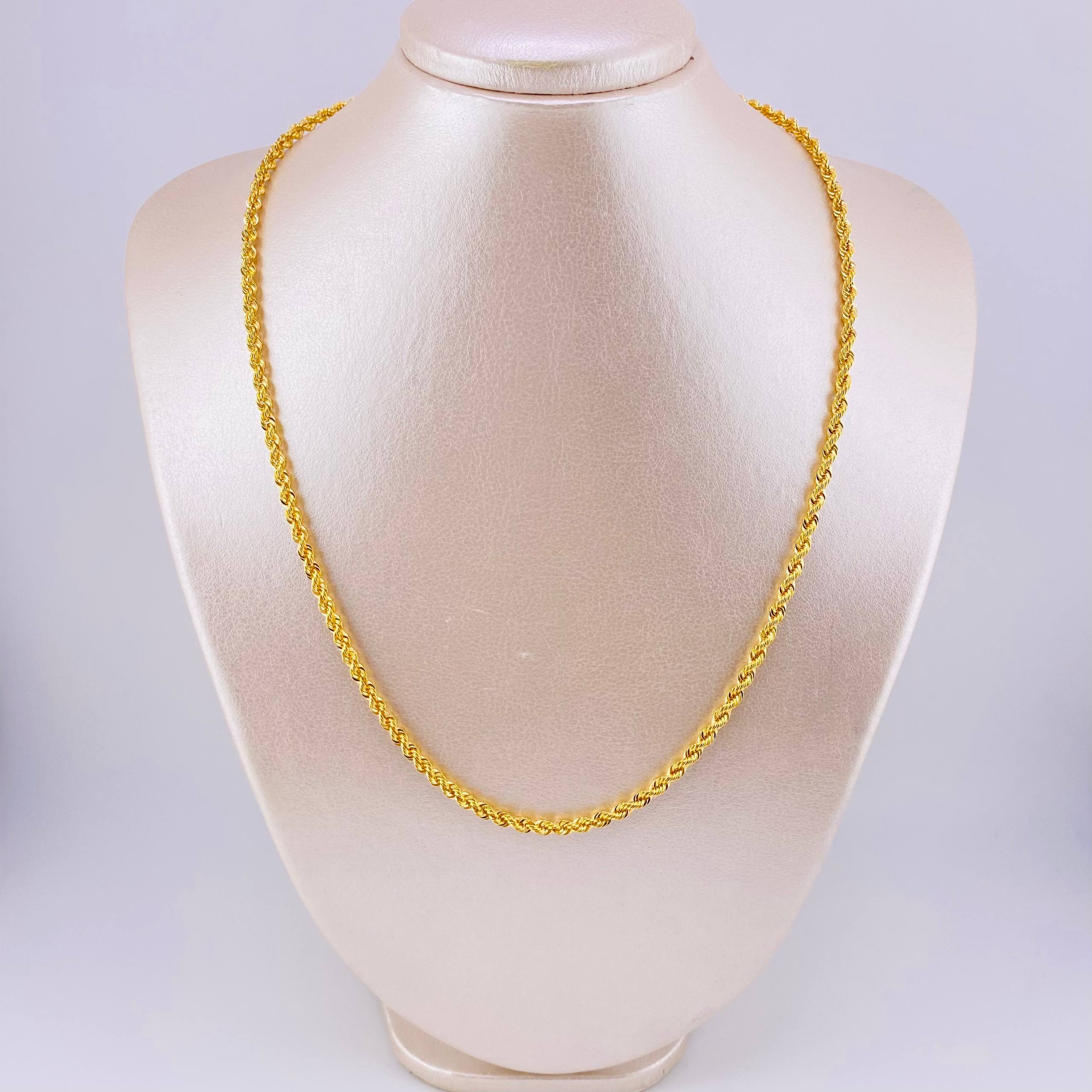 Rope Chain 6.8 g / 20 in / 3.3 mm Yellow Gold 18K