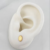 Topos Virgen Milagrosa 0.7 g / in / 6 mm Oro Amarillo 18K