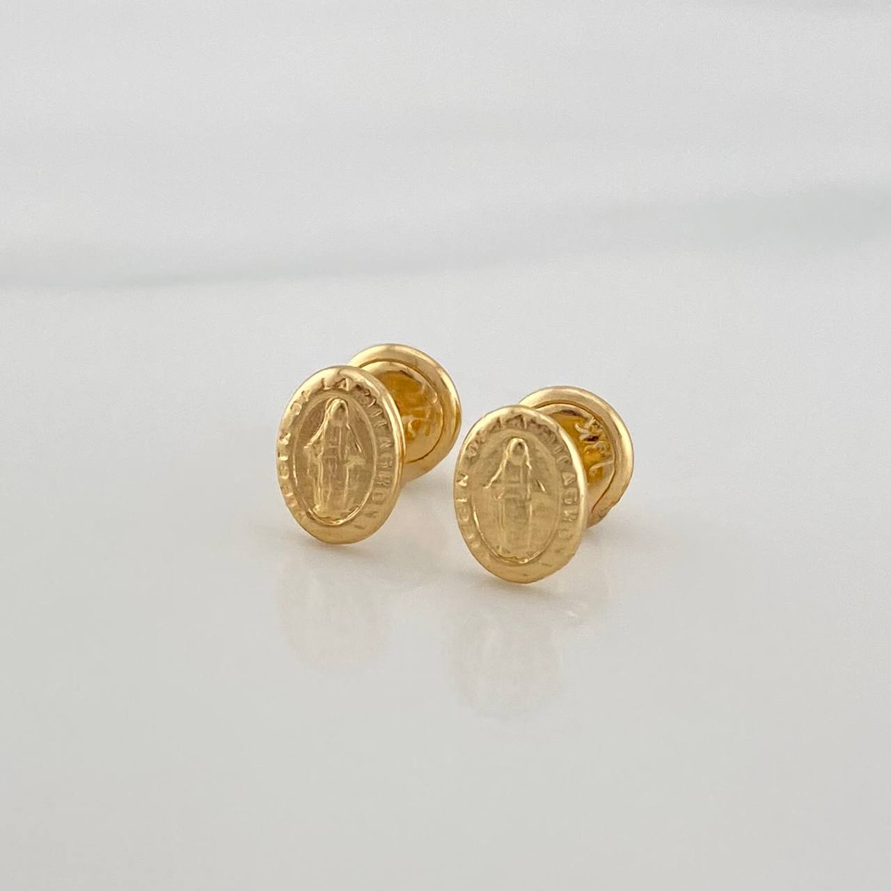 Topos Virgen Milagrosa 0.85 g / in / 4 mm Oro Amarillo 18K