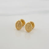 Topos Virgen Milagrosa 0.7 g / in / 4 mm Oro Amarillo 18K