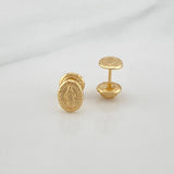Topos Virgen Milagrosa 0.7 g / in / 4 mm Oro Amarillo 18K