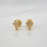 Topos Cruz 0.8 g / in / 6.78 mm Oro Amarillo 18K