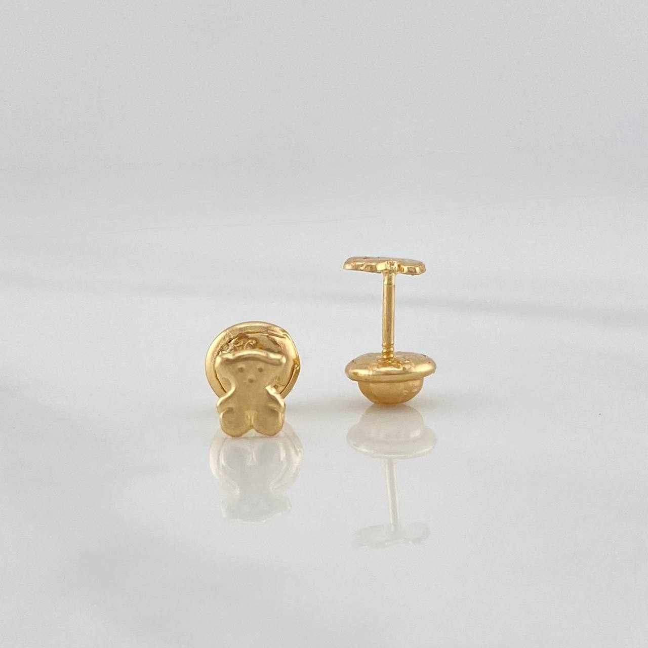 Stud Earrings Bear Ts 0.55 g / in / 3 mm Yellow Gold 18K