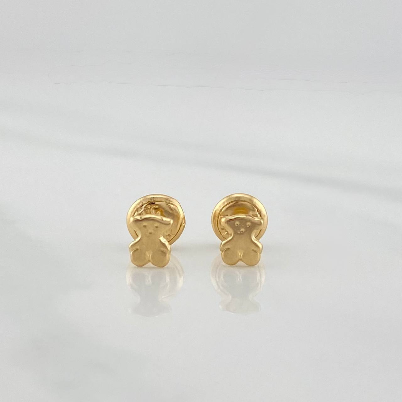 Stud Earrings Bear Ts 0.55 g / in / 3 mm Yellow Gold 18K