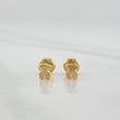 Stud Earrings Bear Ts 0.55 g / in / 3 mm Yellow Gold 18K