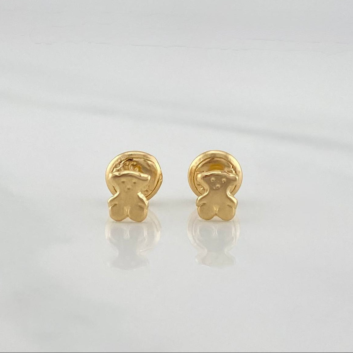 Stud Earrings Bear Ts 0.55 g / in / 4.73 mm Yellow Gold 18K