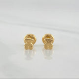 Stud Earrings Bear Ts 0.55 g / in / 4.73 mm Yellow Gold 18K