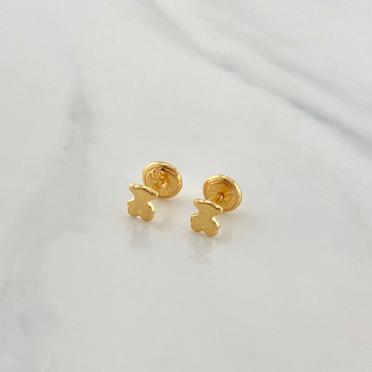 Stud Earrings Bear Ts 0.55 g / in / 3 mm Yellow Gold 18K