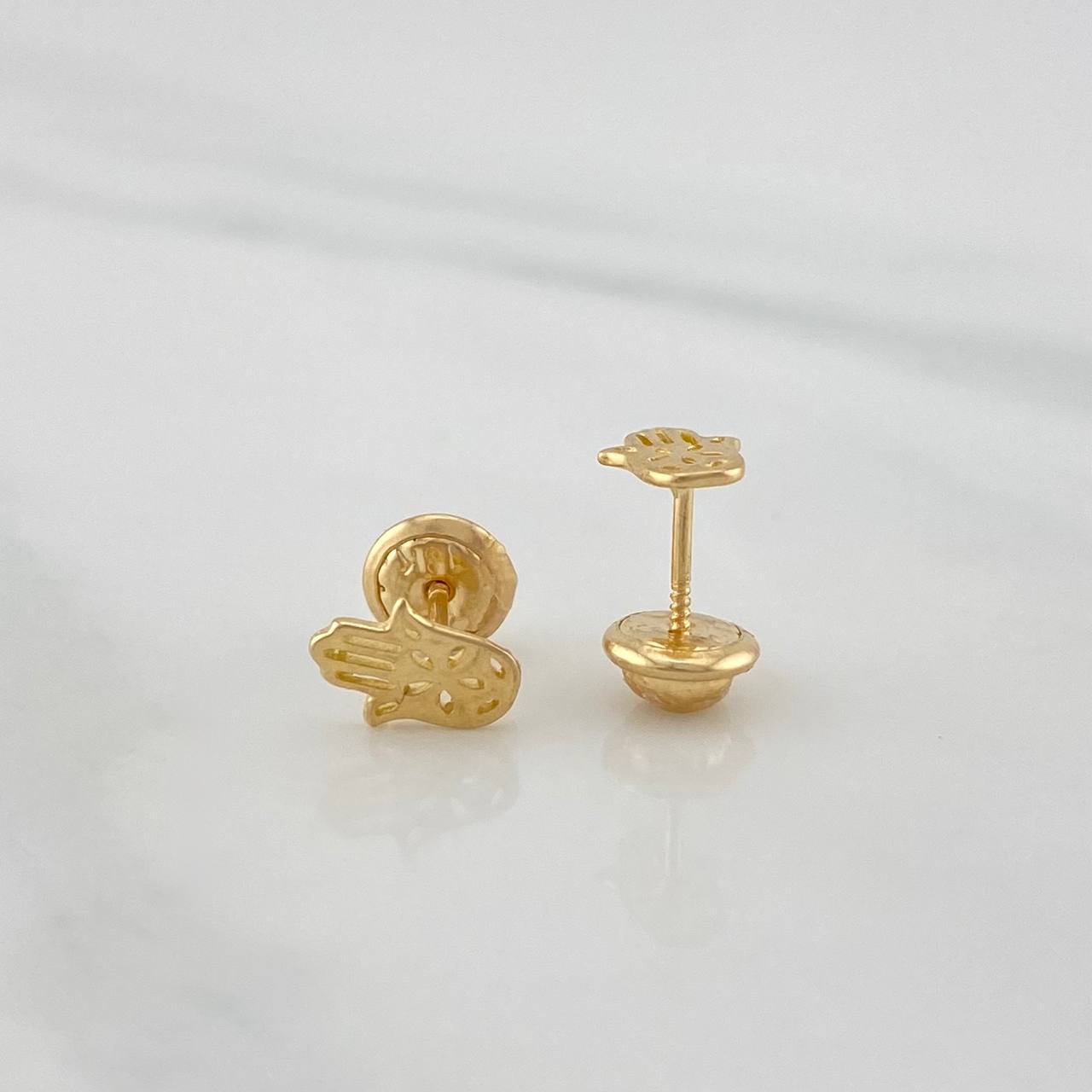 Topos Mano Hamsa 0.75 g / in / 4 mm Oro Amarillo 18K