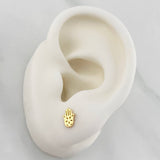 Stud Earrings Hamsa Hand 0.75 g / in / 7.31 mm Yellow Gold 18K