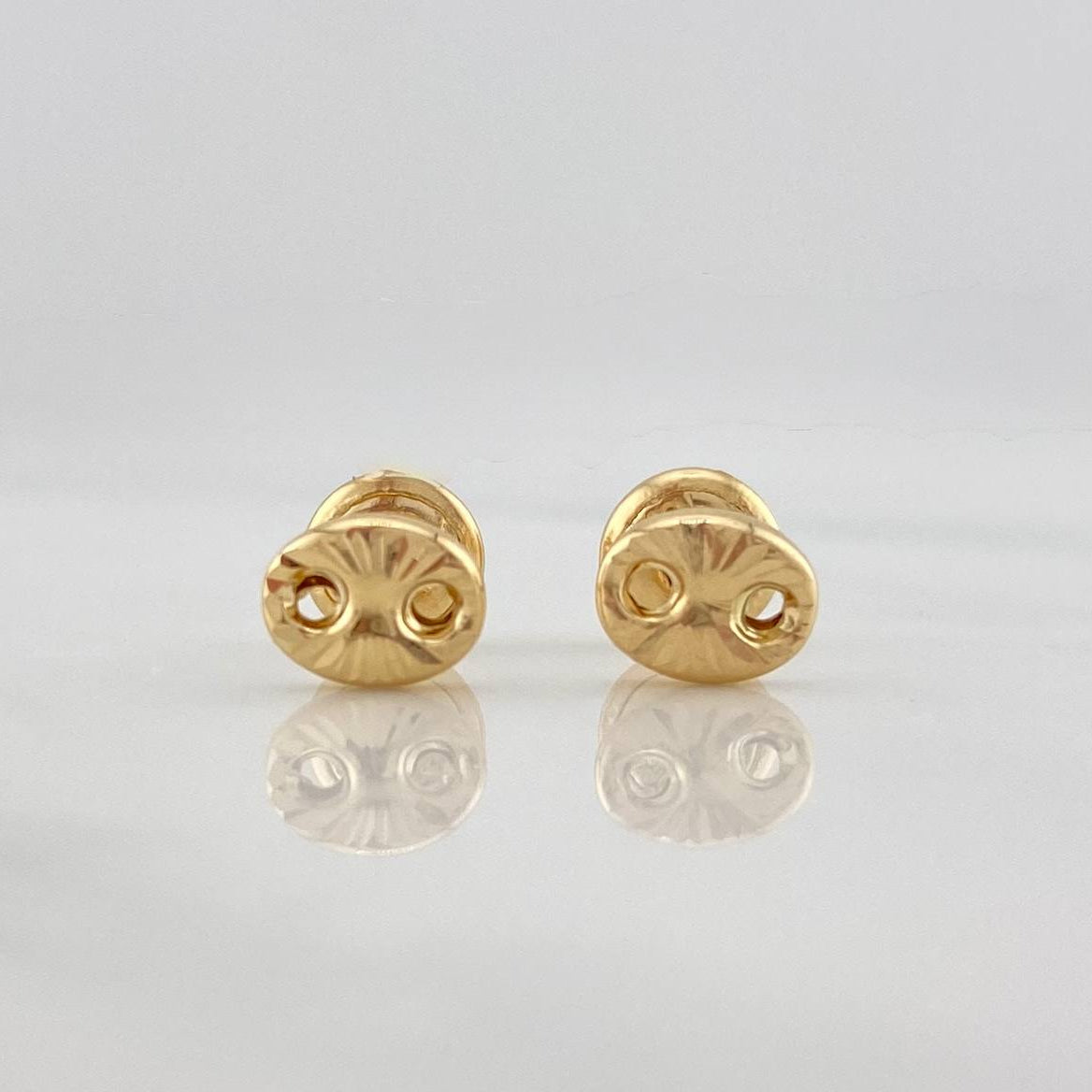 Topos Gc Diamantados 0.6 g / in / 4.96 mm Oro Amarillo 18K