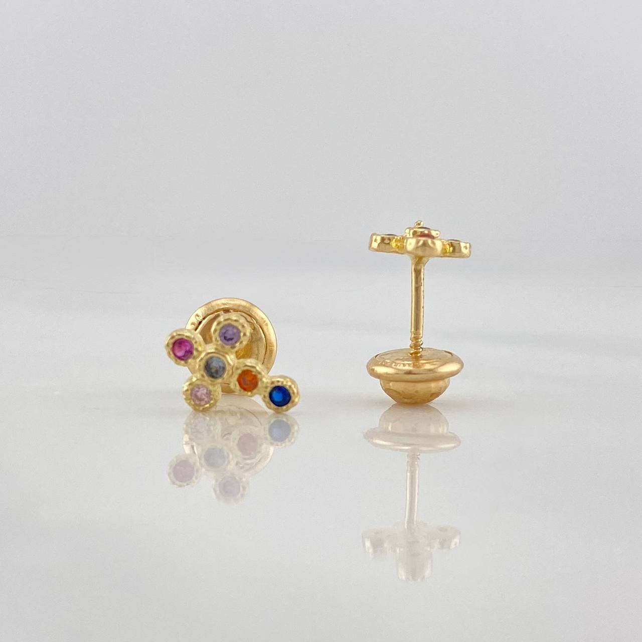 Topos Cruz 0.9 g / in / 5 mm Oro Amarillo 18K