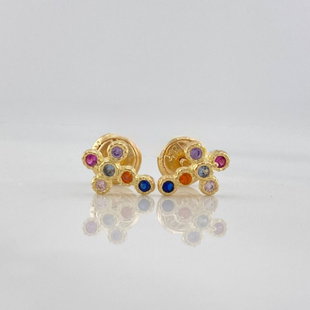 Topos Cruz 0.9 g / in / 5 mm Oro Amarillo 18K