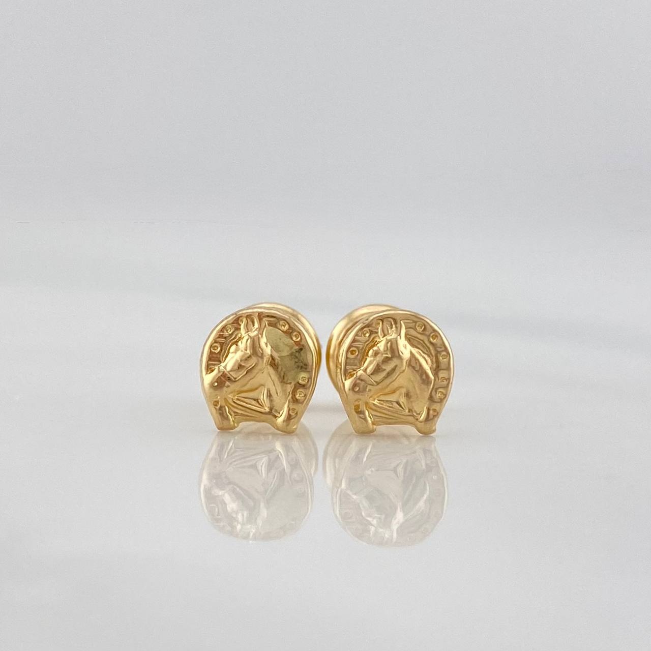 Topos Herradura Caballo 0.65 g / in / 3.2 mm Oro Amarillo 18K