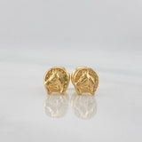 Topos Herradura Caballo 0.65 g / in / 3.2 mm Oro Amarillo 18K